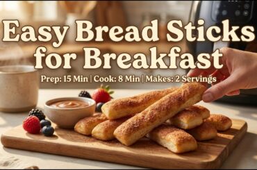 The Golden Minute: 15-Minute Cinematic Air Fryer French Toast Sticks