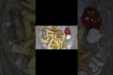 easy recipe of french fries #food #youtubeshorts #vegetarianfood