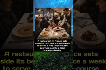 French Restaurant Serves "Free" Dinner to Homeless Family