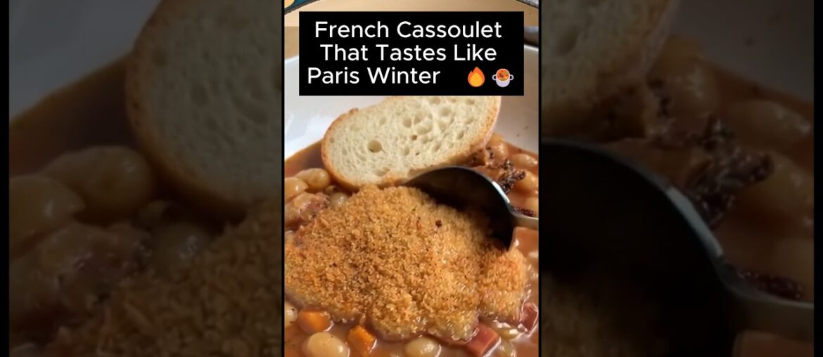 French Cassoulet That Tastes Like Paris Winter 🇫🇷🔥🍲#cassoulet #frenchcuisine #comfortfood #foodshort