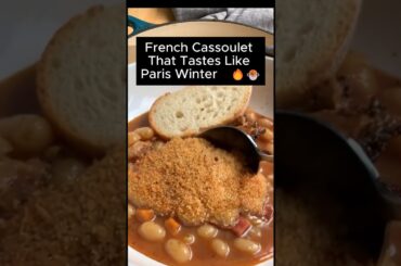 French Cassoulet That Tastes Like Paris Winter 🇫🇷🔥🍲#cassoulet #frenchcuisine #comfortfood #foodshort