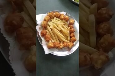 🥰 potato bites with french fries🥰Ramzan day 10 #food #recipe #reels #shorts  #trending #views