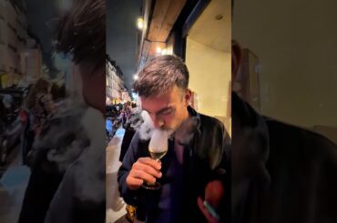 How do YOU drink your wine?#paris #wine #smoked #france #onemillionbites