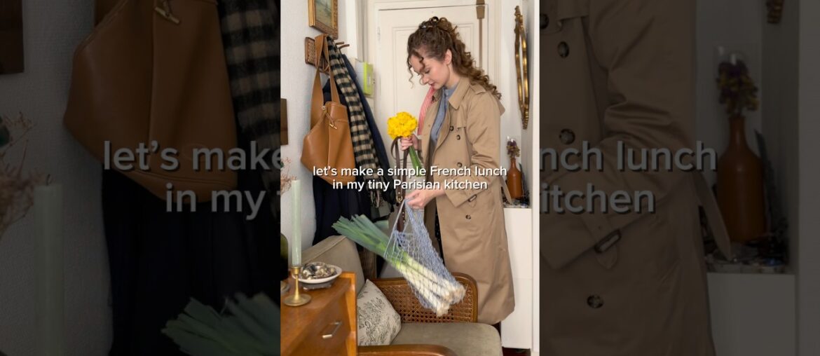 Let’s make a simple French meal in my tiny Parisian kitchen #paris #recipe #cooking #kitchen #meal