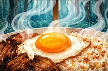 Gourmet Cooking in a TINY VAN on a Rainy Morning 🌧️ | Ghibli ASMR