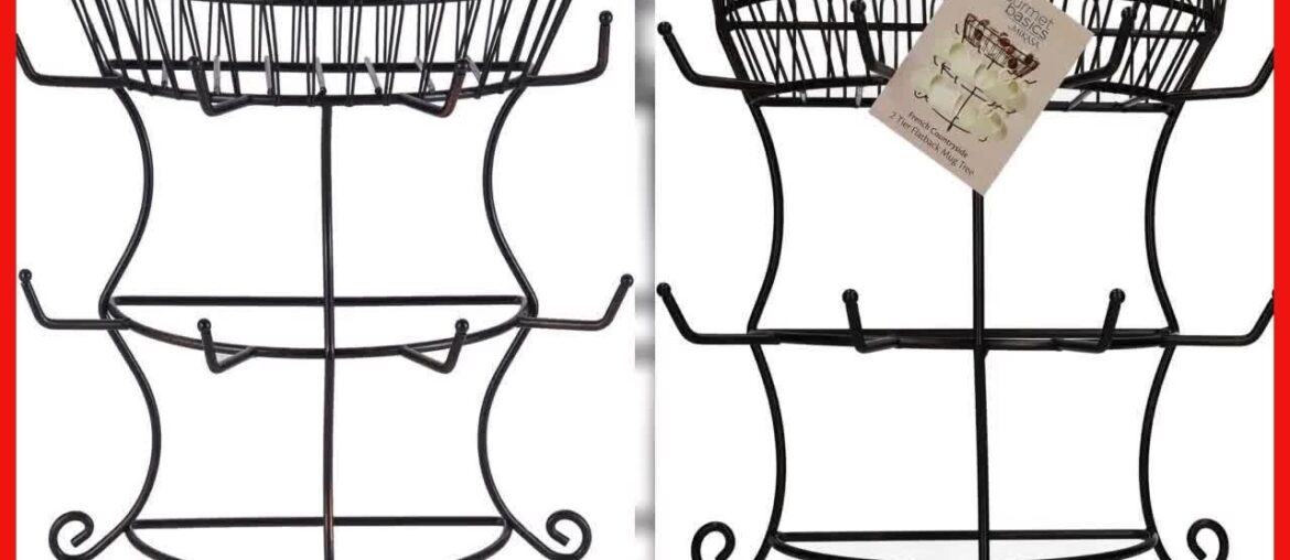 Gourmet Basics by Mikasa French Countryside Mug Tree: Stylish Storage for Your Kitchen