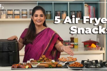5 Healthy Air Fryer Snacks Recipes I एयर फ्रायर में स्नैक्स बनाने का तरीका सीखें I Pankaj Bhadouria