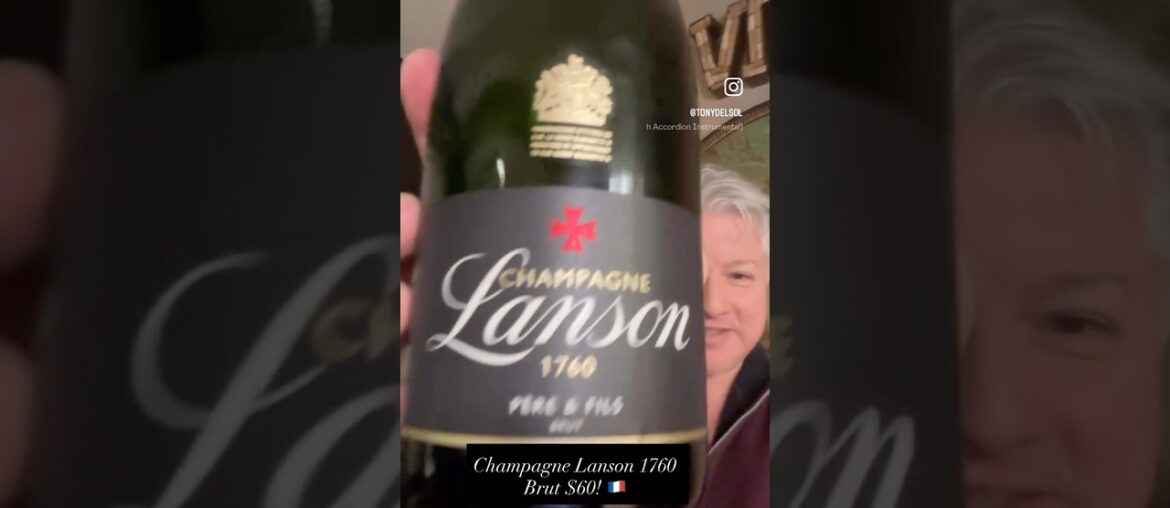 Champagne Lanson 1760 Brut $60 #champagne #review #france  #wine #winelover #wow