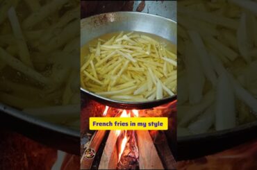 French fries 🍟 in my village style #food #cooking #frenchfries #localfoodiebug #short #viralshort