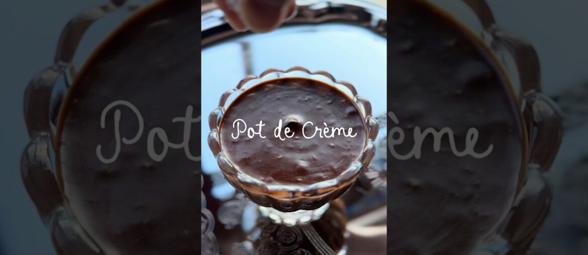 Chocolate Pot de Crème #french #dessert #recipe