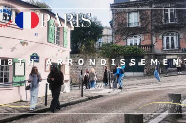 Paris 18th Arrondissement  Montmartre Village Walk Tour🇫🇷 Rue de l’Abreuvoir ➜ Place du Tertre 4K