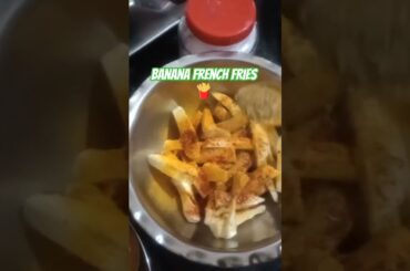 Tasty and healthy banana french fries#french fries #banana#homemade#recipe #yummy#food#shorts