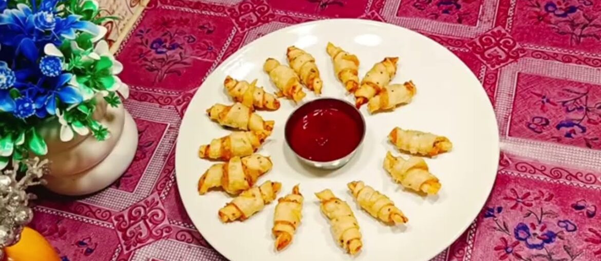 Holi special Indian Croissant | Desi croissant recipe #trending #easyrecipe #shorts #holispecial