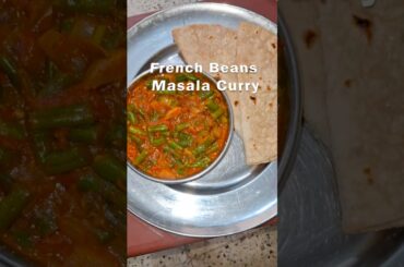 French beans masala curry #cookingvideo #recipe #tastyindia #French beans ki sabaji