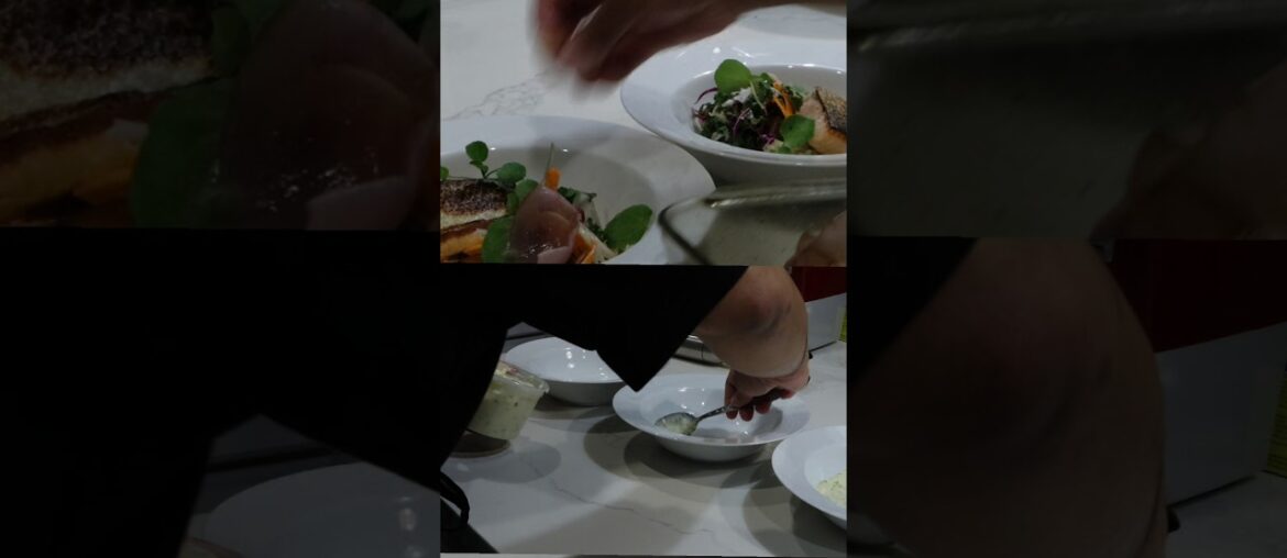 Salmon/nobisXbitterballenXblu🧀sablé#YouTubeShorts #Shorts #PrivateChef #FoodShorts #Gourmet #plating