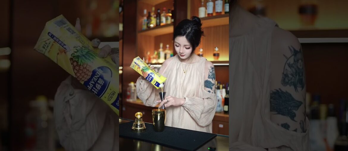 Wine Mixing Diary | French Martini #mix #cocktail #bar #bartender #short #shorts