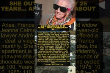 SHE OUTLIVED HIM BY 25 YEARS… AND LAUGHED ABOUT IT #viral #trending #shorts