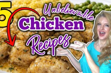 5 Amazing CHICKEN RECIPES you Must TRY! | Easy Weeknight Dinner Ideas!