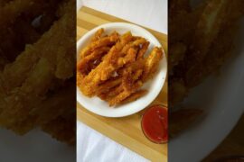 Crispy Kurkuri Potato Fries Recipe #shorts #potato #viral #trending #shortsfeed #viralvideo #yt