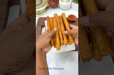 Crispy Japanese Long Fries Recipe | Extra Long French Fries at Home…#potato #shorts #viralvideo #