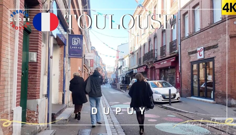 Toulouse Dupuy South of France City Walking Tour 4K 🇫🇷 Canal du Midi ➜ Colombette