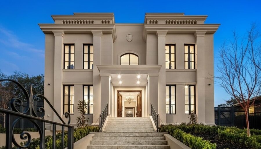 Luxury Modern French Style Mansion | Elegant Symmetrical Architecture Dream Home