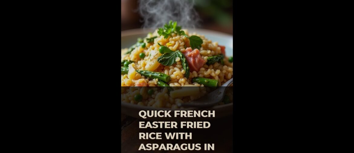 Quick French Easter Fried Rice With Asparagus In Minutes