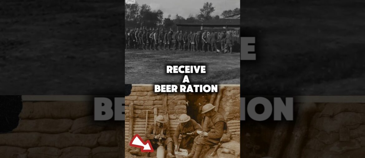This newsreel footage, IWM IWM 427, shows the 12th Bn, East Yorkshire Regiment rushing for beer