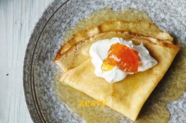 Classic French Crêpes Suzette Recipe | Easy Homemade Dessert with Orange Butter Sauce #CrepesSuzette