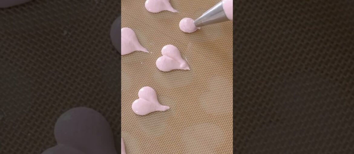 No dry is needed |French Heart Macarons ❤️ Foolproof French Macaron Recipe @bakingartsacademy