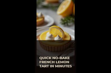 Quick No-Bake French Lemon Tart In Minutes