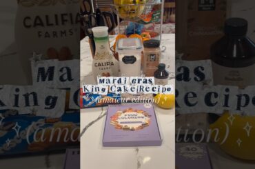 💜Mardi💛Gras💚King👑Cake🍰Recipe!#shorts#baking#recipe#mardigras#france#food#DivyaSolanki