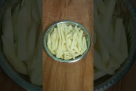 🥔One Potato = Super Crispy French Fries! 🍟🔥#shorts #food #youtubeshorts