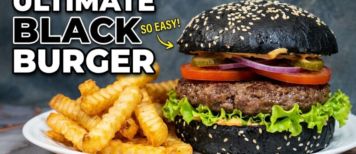 Black Burger That Looks BOLD But Tastes Even Better