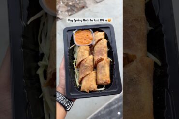 Veg Spring Rolls In Just 199 rs😍 #shorts #youtubeshorts #foodshorts