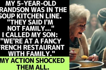 My Grandson Was Standing in a Soup Line — What He Said Crushed Me