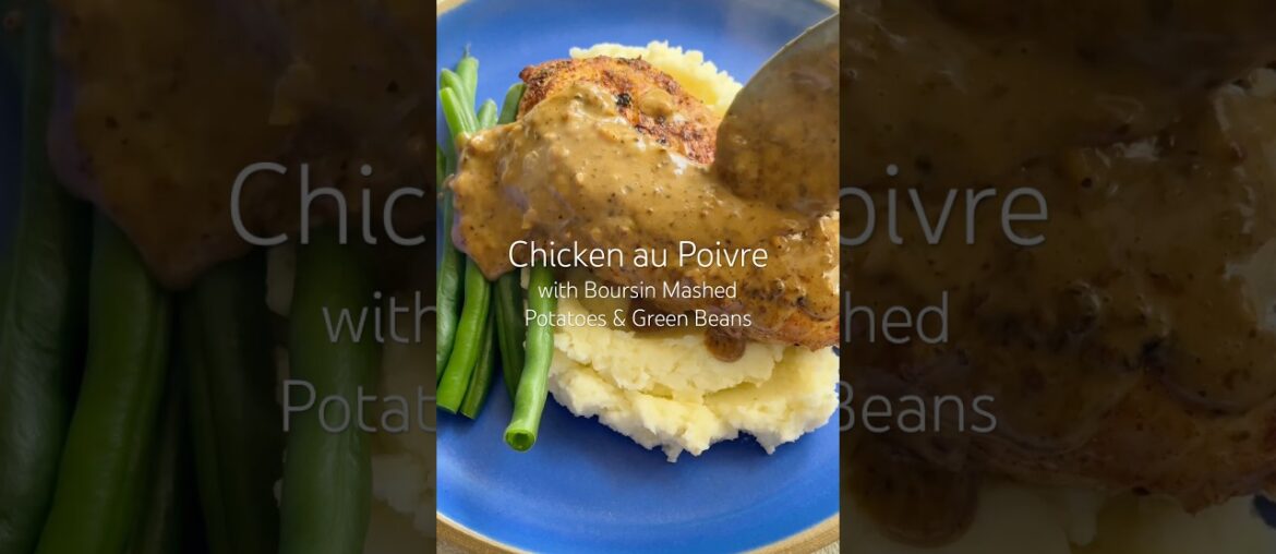 Chicken au Poivre 💌 #comfortfood #dinnerparty #chickenrecipes #dinnerideas #boursin