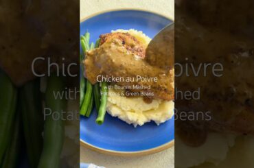 Chicken au Poivre 💌 #comfortfood #dinnerparty #chickenrecipes #dinnerideas #boursin