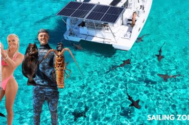 She turns my catch GOURMET (Wahoo,Grouper, Lobster) Ep. 22