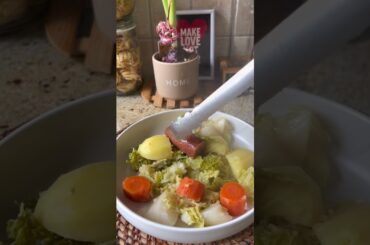 French Comfort Food Classic | Potée Auvergnate 🥬🥕 #frenchrecipe #homecooking #comfortfood