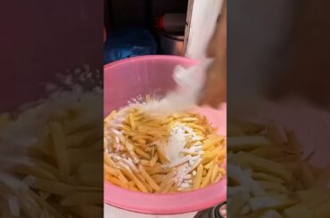 Crispy French Fries Making 😍 | Street Style Fries #shorts
