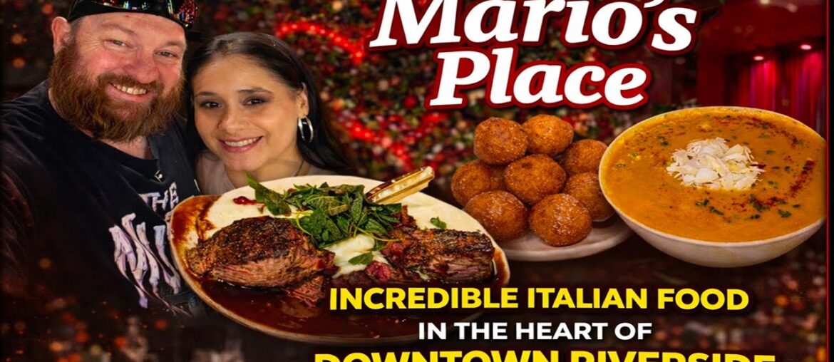 Mario’s Place Historic Downtown Riverside | Gourmet Romantic Italian Food Review 🍝✨