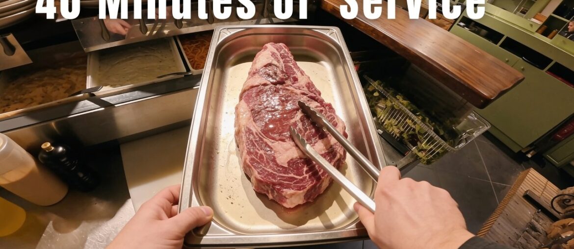 40 Minutes of Real French Restaurant Grill | Steak Cooking from Start to Finish