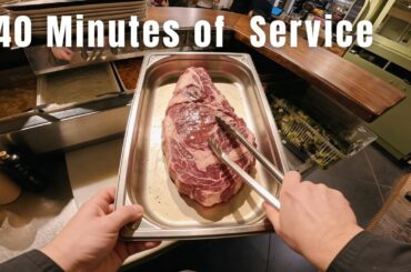 40 Minutes of Real French Restaurant Grill | Steak Cooking from Start to Finish