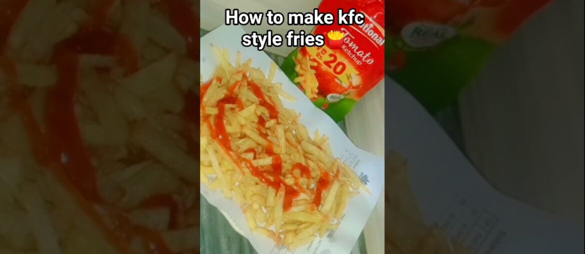 How to Make KFC-Style French Fries 🍟 | Crispy & Golden at Home