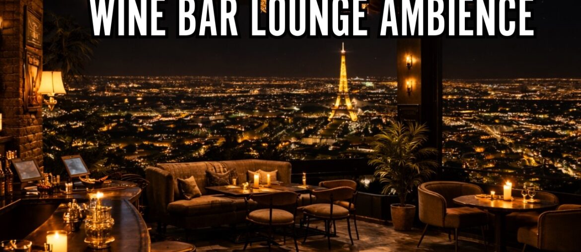 Parisian Wine Bar Ambience – French Lounge, Elegant Evening in Paris