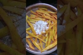 papaya french fries 🍟🍐 recipe #snacksrecipe #trending #ytubeshorts