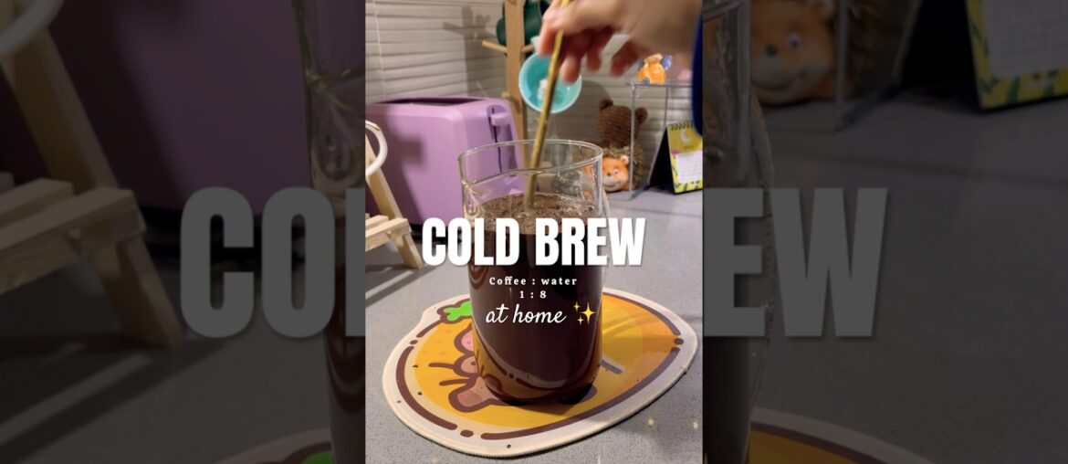 It’s super easy and fun 🤩 #coldbrew #coffeeathome #recipe #espressoyourself #coffee #fypシ