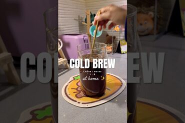 It’s super easy and fun 🤩 #coldbrew #coffeeathome #recipe #espressoyourself #coffee #fypシ