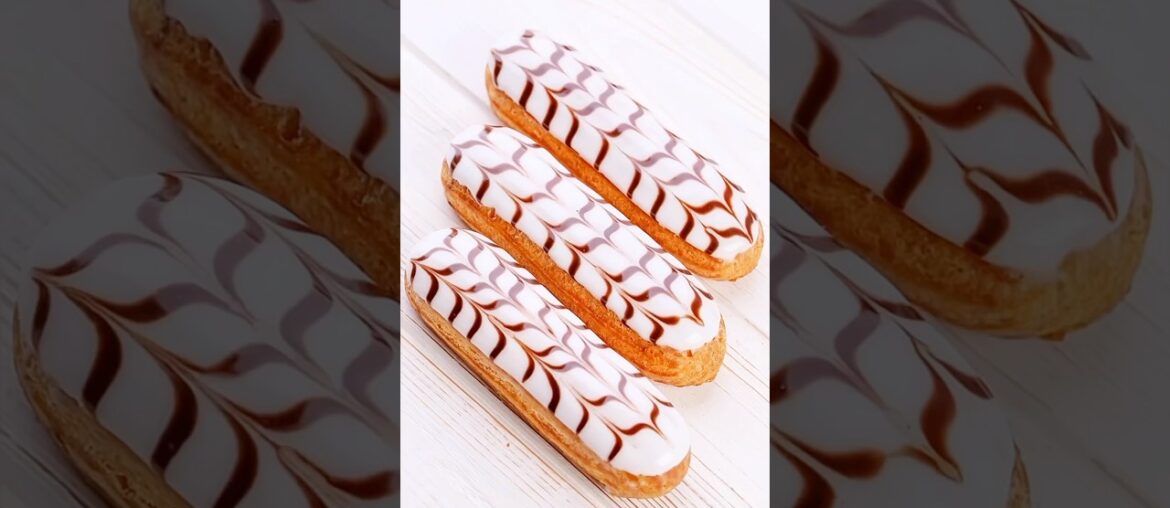 French-Style Éclairs #eclairs #baking #bakery #food #shorts